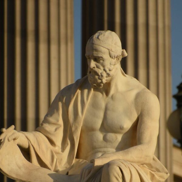 Statue of Historian Polybius at the Austrian Parliament