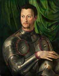 portrait of cosimo I in armour bronzino