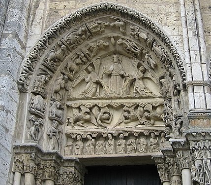 The Royal Portal (Portail Royal), West Facade. Museum/Location Cathédrale Notre-Dame de Chartres, France