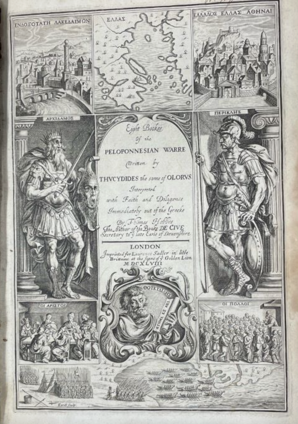 You are currently viewing Hobbes Eight Bookes of the Peloponnesian Warre